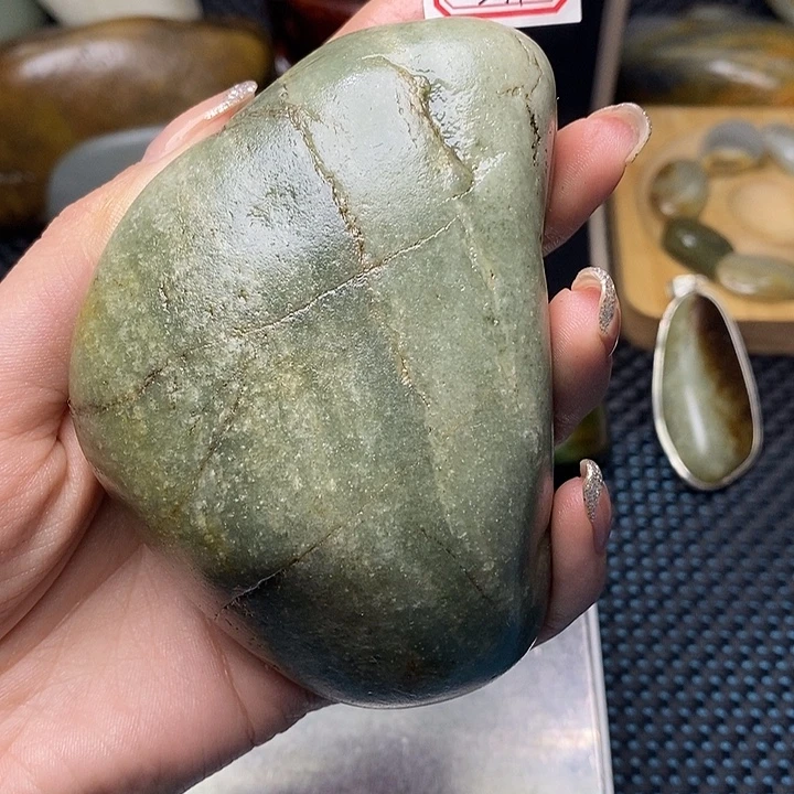 和田玉未镶嵌挂件241