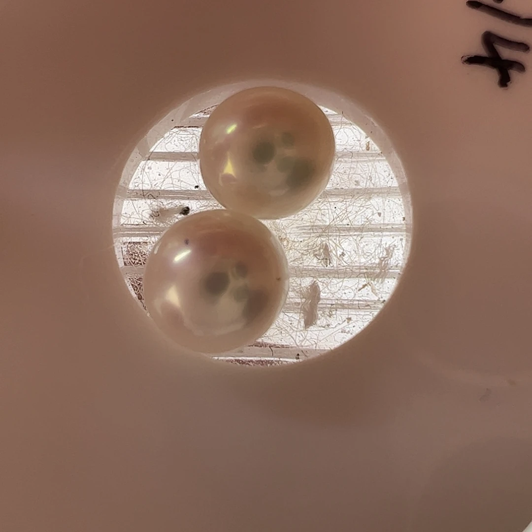 淡水珍珠耳饰银S925镶嵌