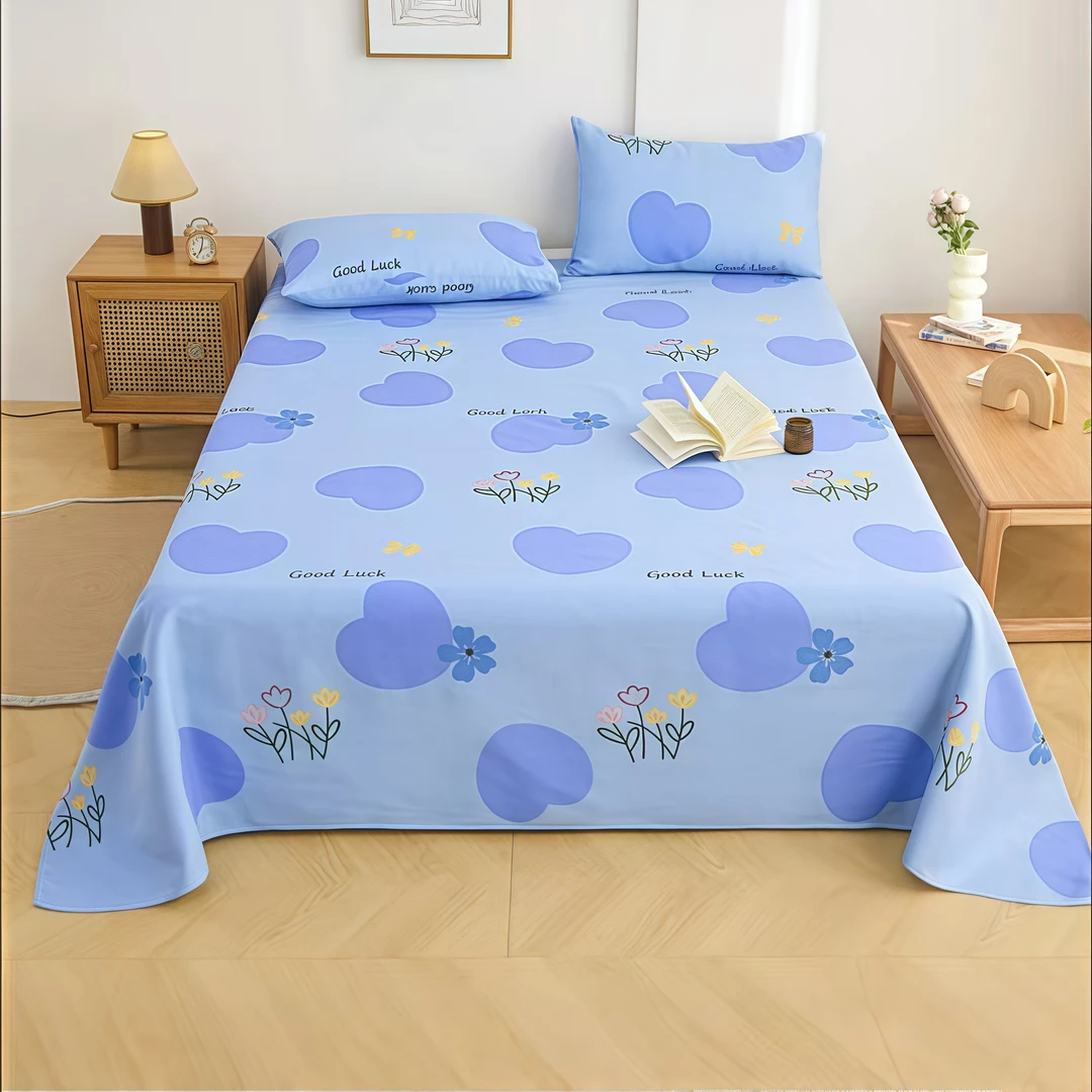 原棉老粗布床单不跑床不滑床枕套炕单榻榻米【小城故事】