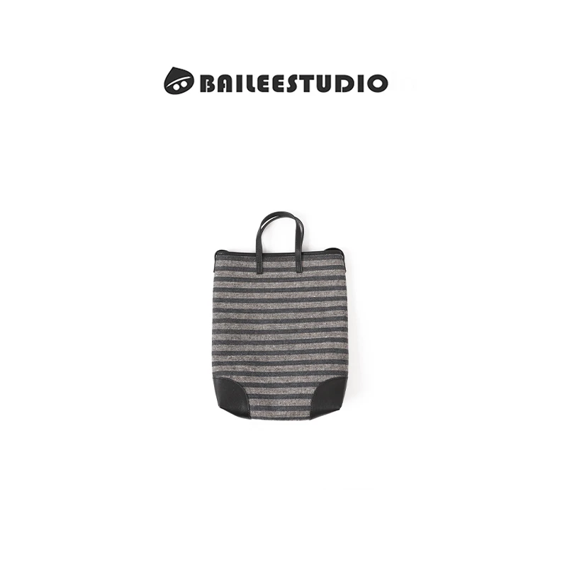 【柏栗良品】栗姐好物分享~松弛感撞色条纹全植鞣托特包2008