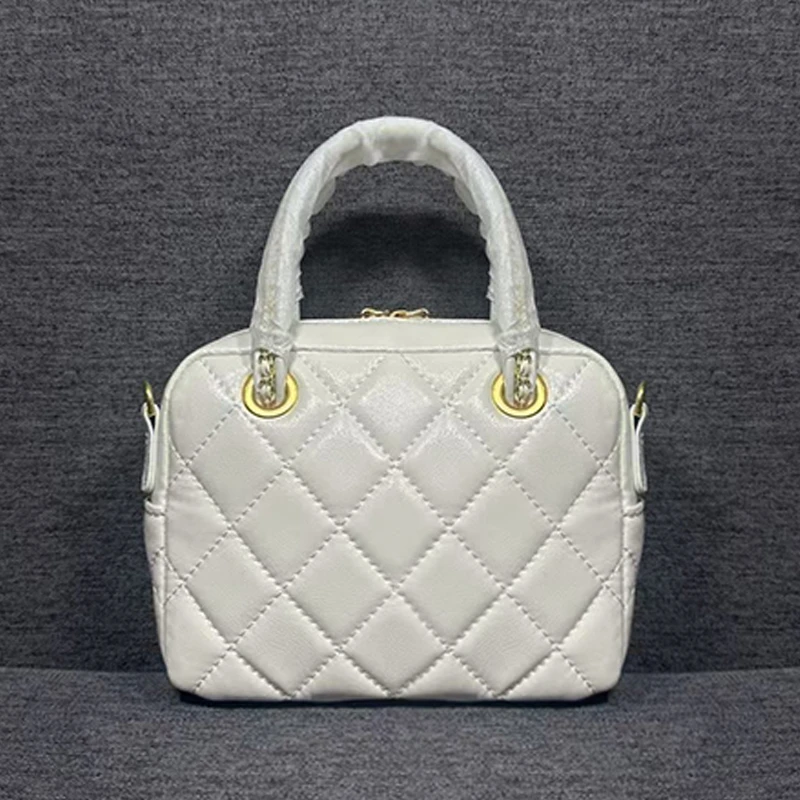 CHENG FENG 2025新款 菱格绣线手提小方包29910白色（配礼盒）