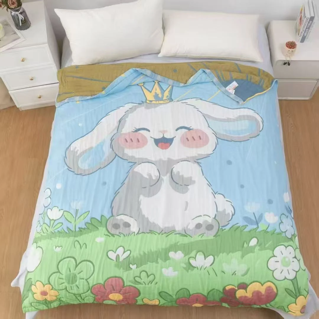 阳光兔宝150*200cm纱布面包被