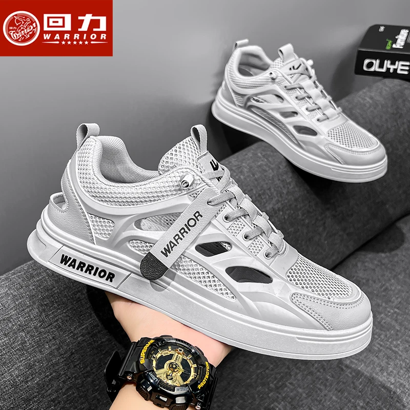 回力男鞋小白鞋夏季镂空网面鞋透气防滑涉水溯溪鞋休闲板鞋子男款