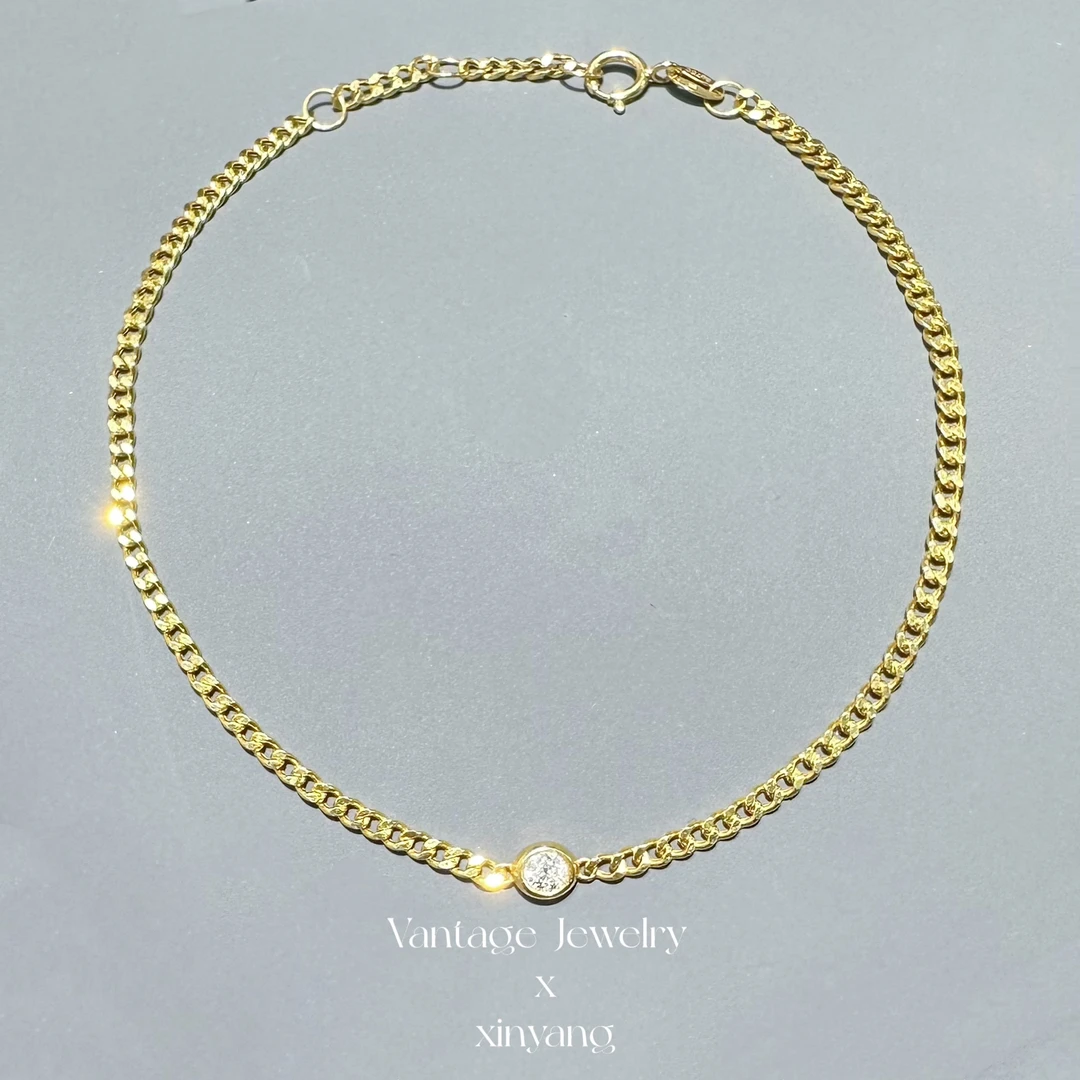 【欣阳】18K 30分古巴泡泡手链