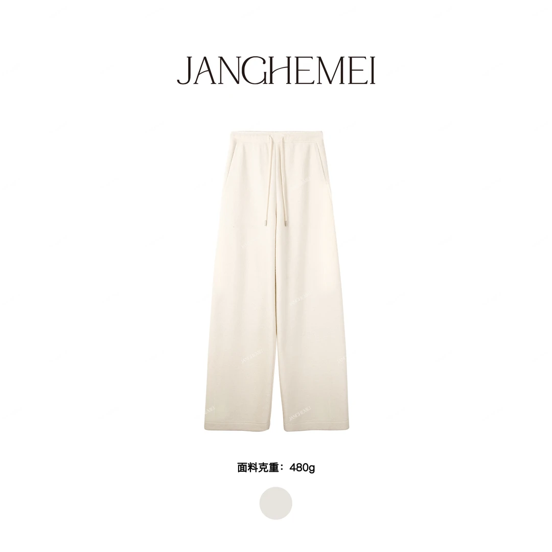 JANGHEMEI【不想脱】绵羊毛弯刀休闲裤 K26514M44+K26515M44