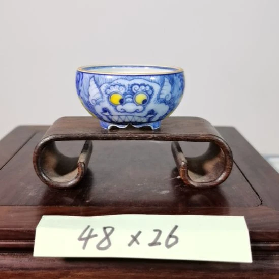 手工手绘釉盆大徳堂