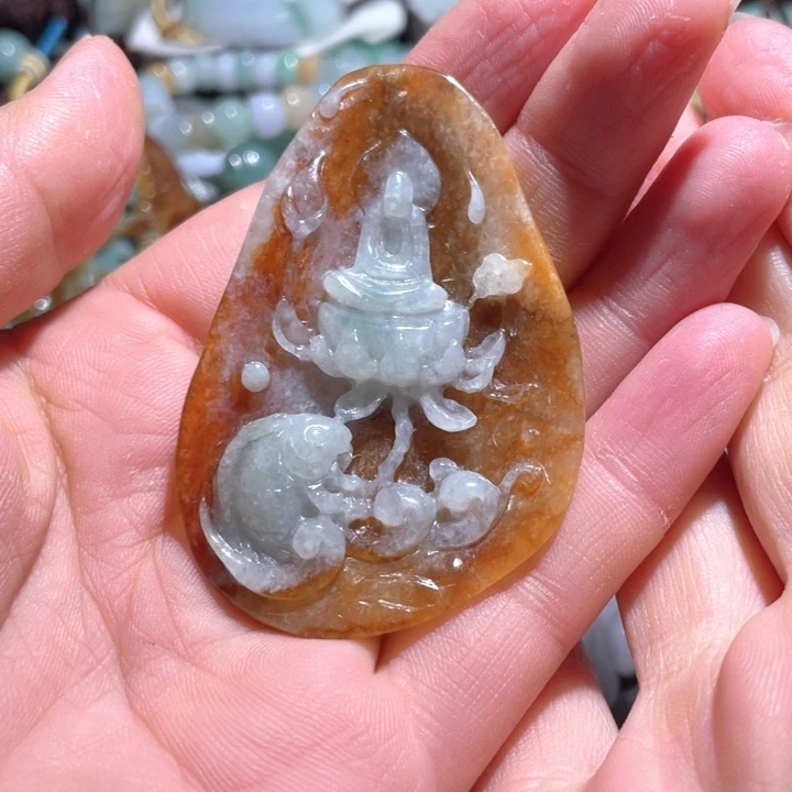 【闪购商品】翡翠颈饰未镶嵌天然翡翠