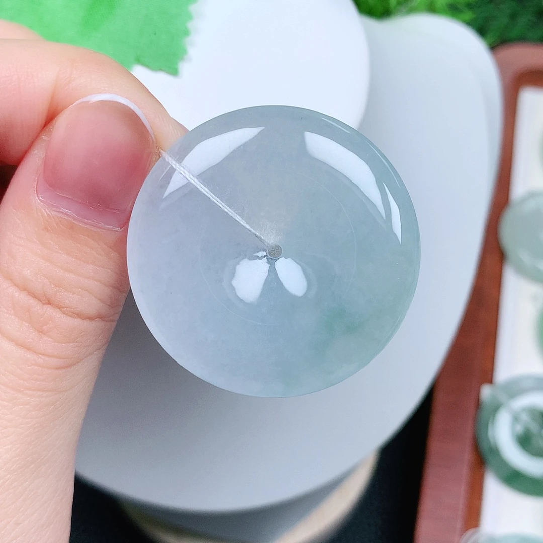 翡翠未镶嵌颈饰平安37-6.3