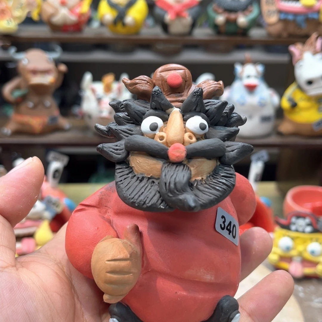 摆件纯手工抽象陶瓷摆件340