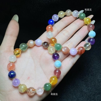 【小北珠宝】水晶DIY单圈手串约9.5mm+【多样性发一件】