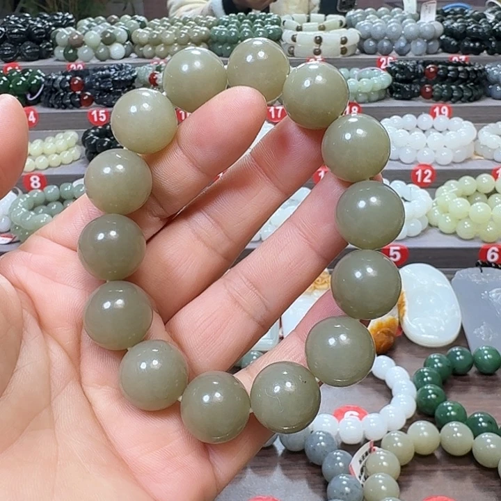 未镶嵌手链和田玉新疆且末糖卡16