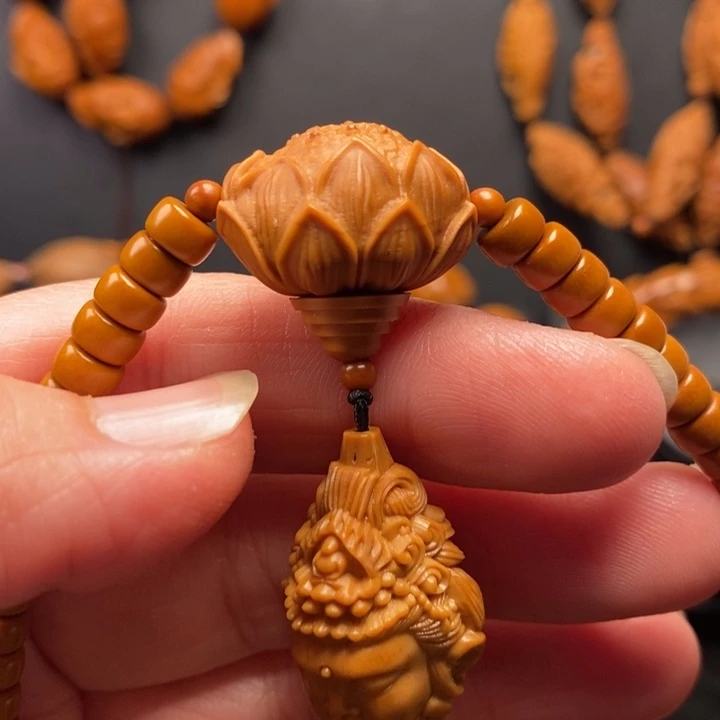 时***空手串/手链橄榄核莲花三通