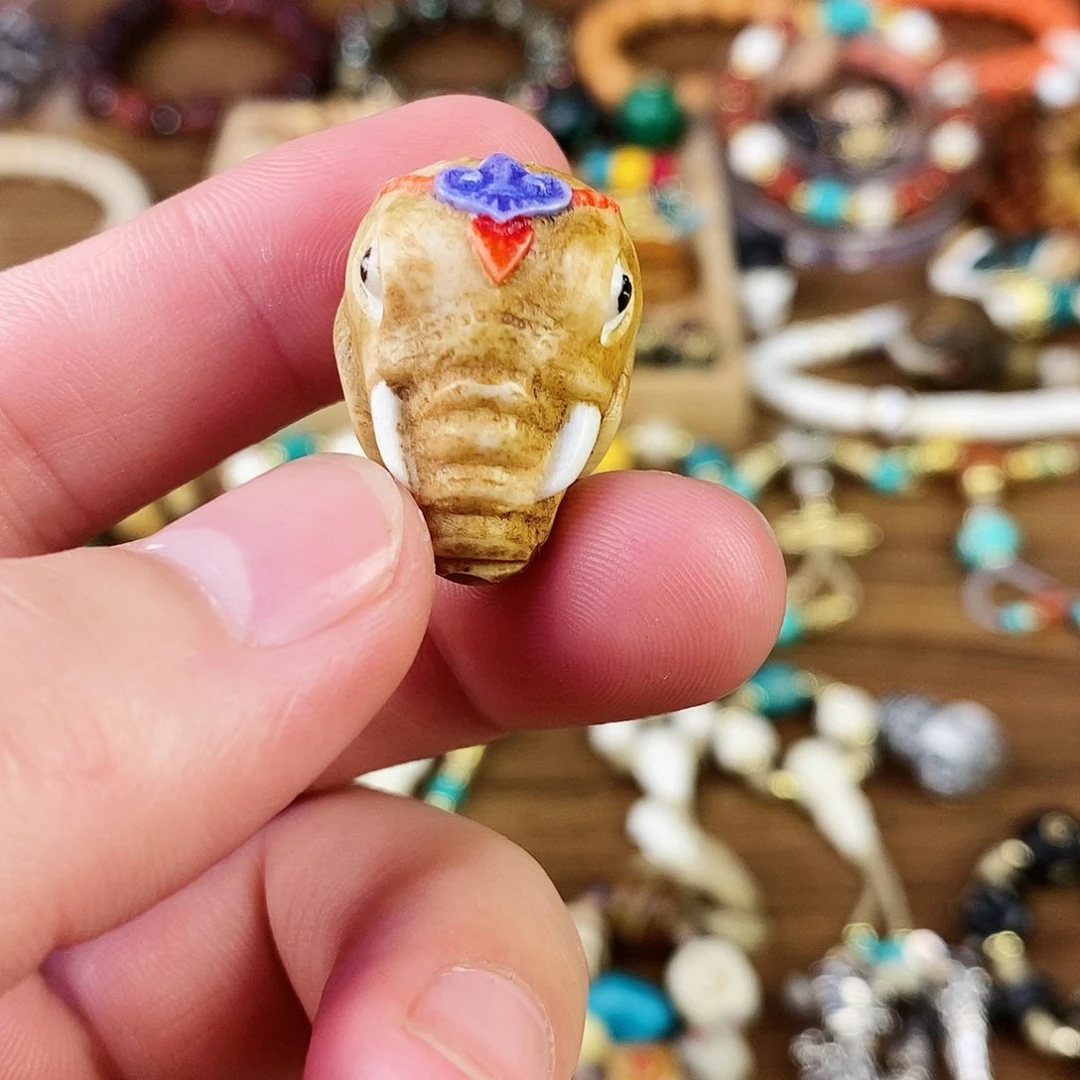 琉璃/树脂/塑料类象神三通18mm