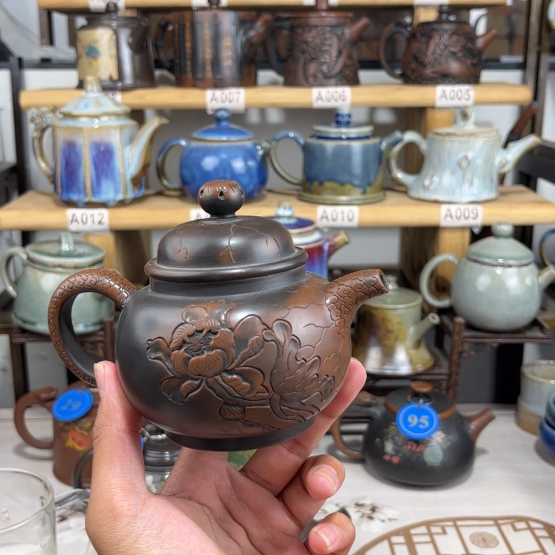 建水紫陶220cc建水紫陶传承全手工制作