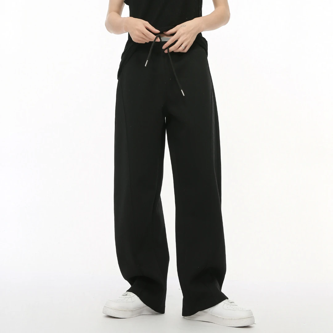 男装|秋款新品韩版直筒纯色休闲运动风宽松长裤潮男式休闲裤现货M