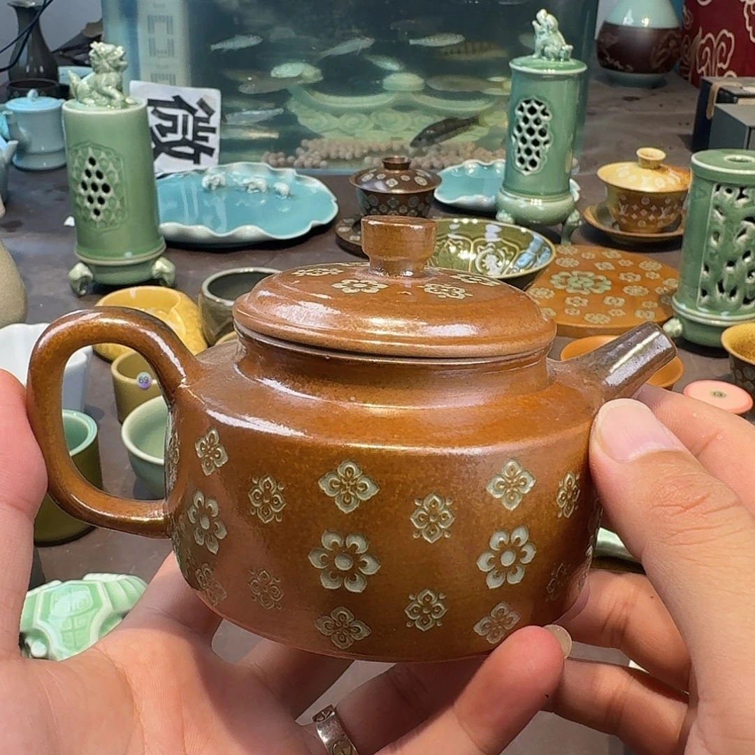龙泉青瓷茶具微瑕