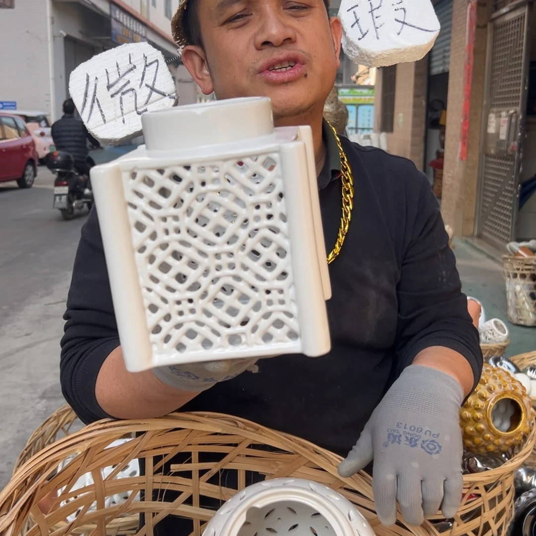 摆件144 号高中低温陶瓷工艺瓶（部分微瑕）