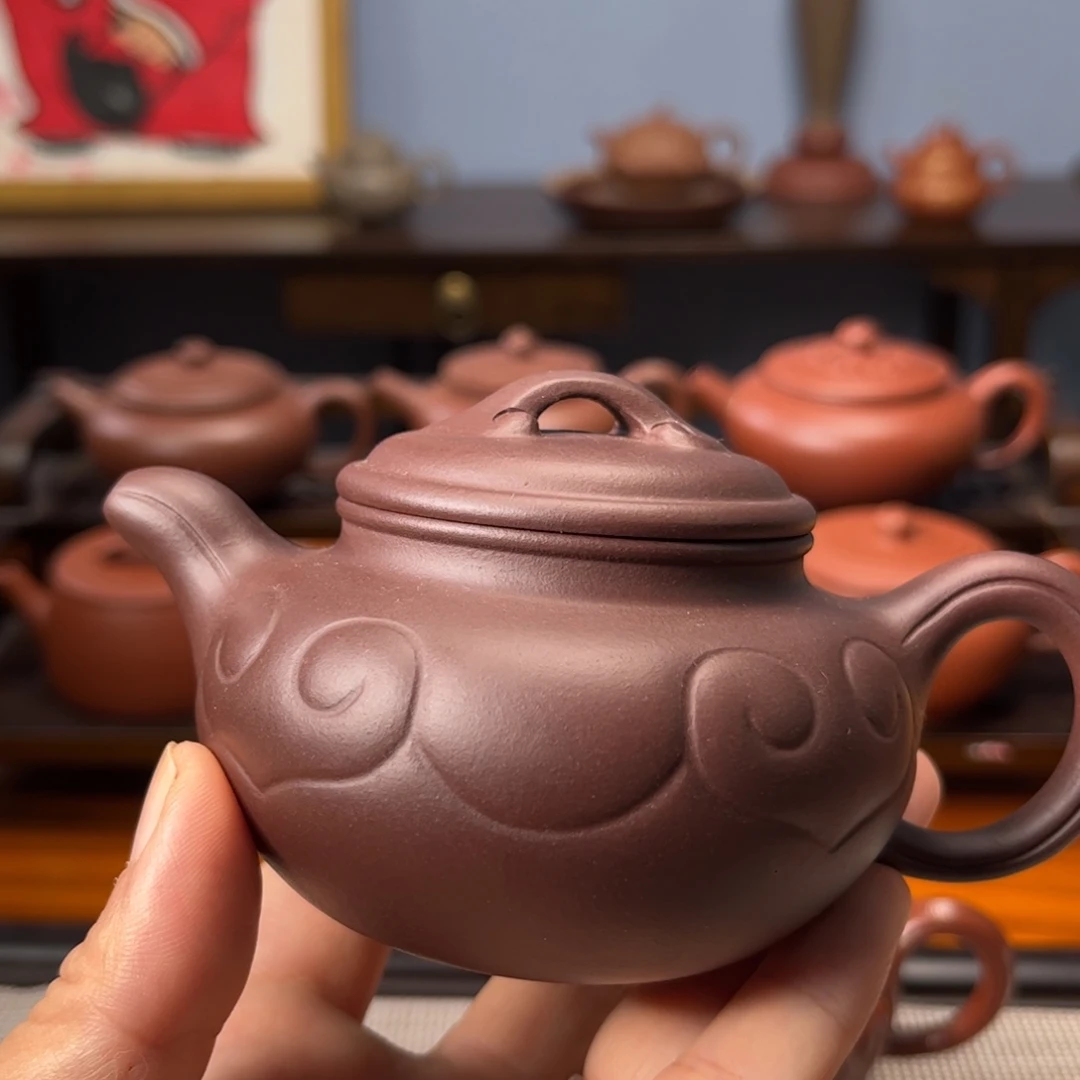 茶壶紫砂紫砂茶具半手工制作