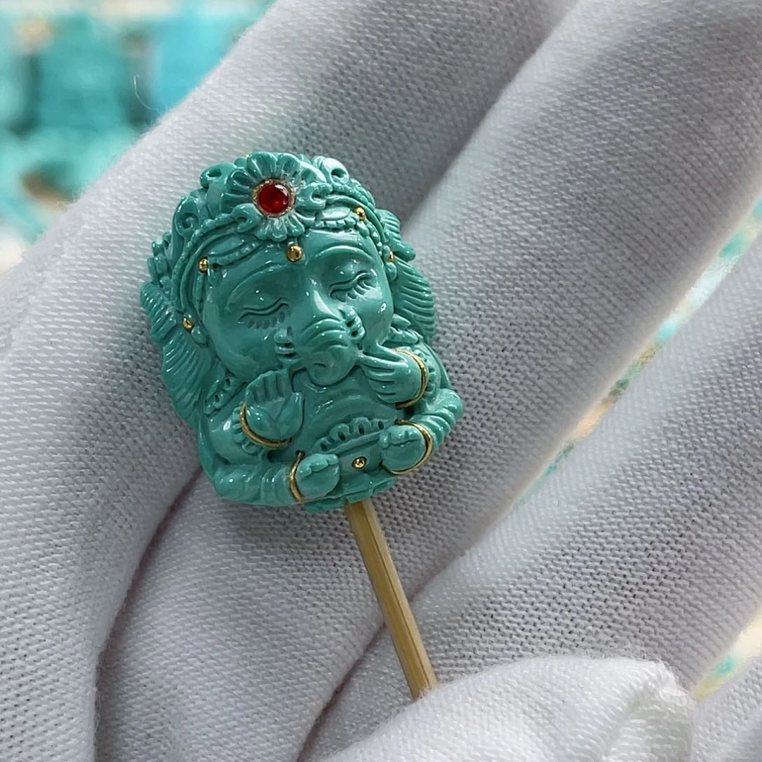 绿松石珠宝奇石未镶嵌