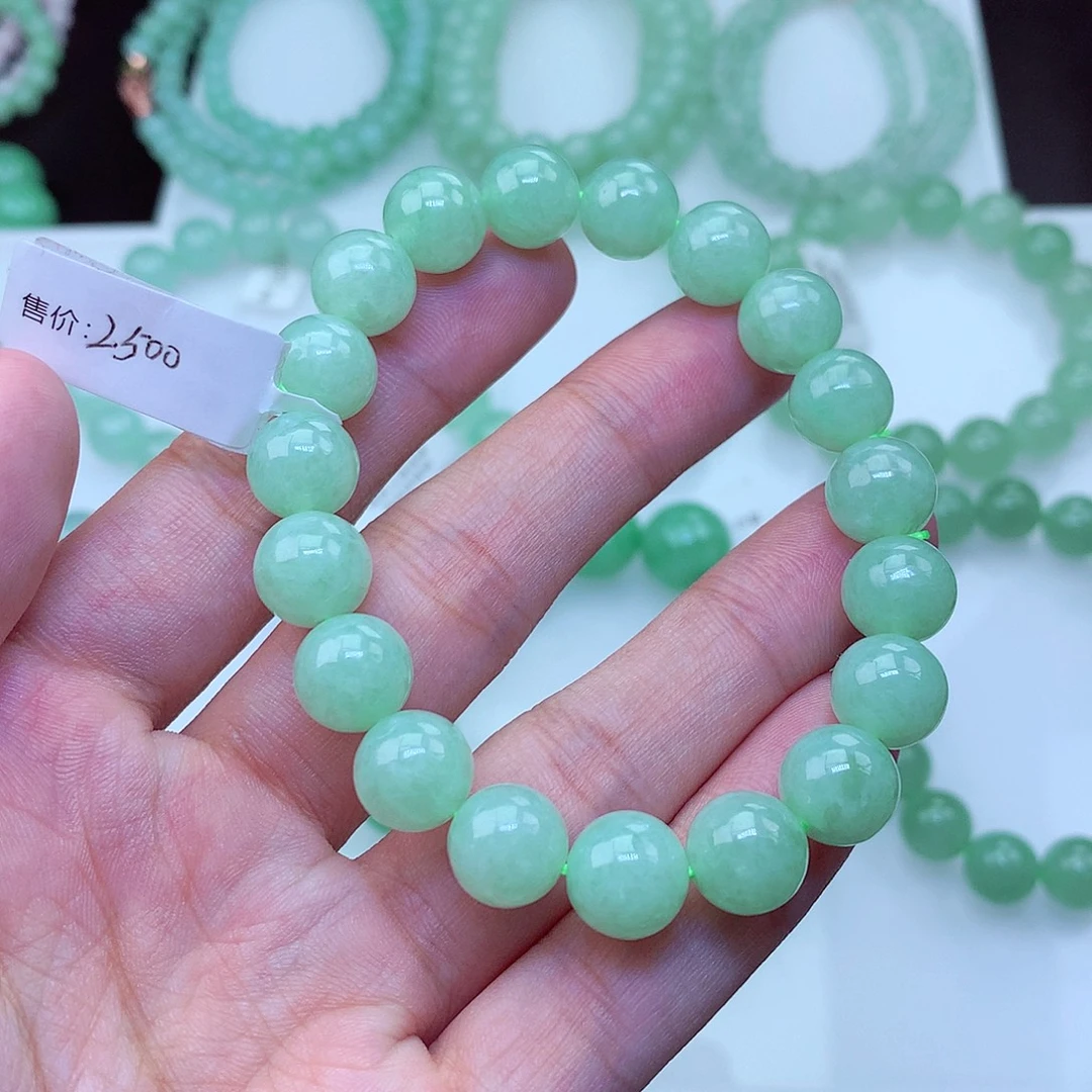 翡翠未镶嵌毛衣链卡10.5