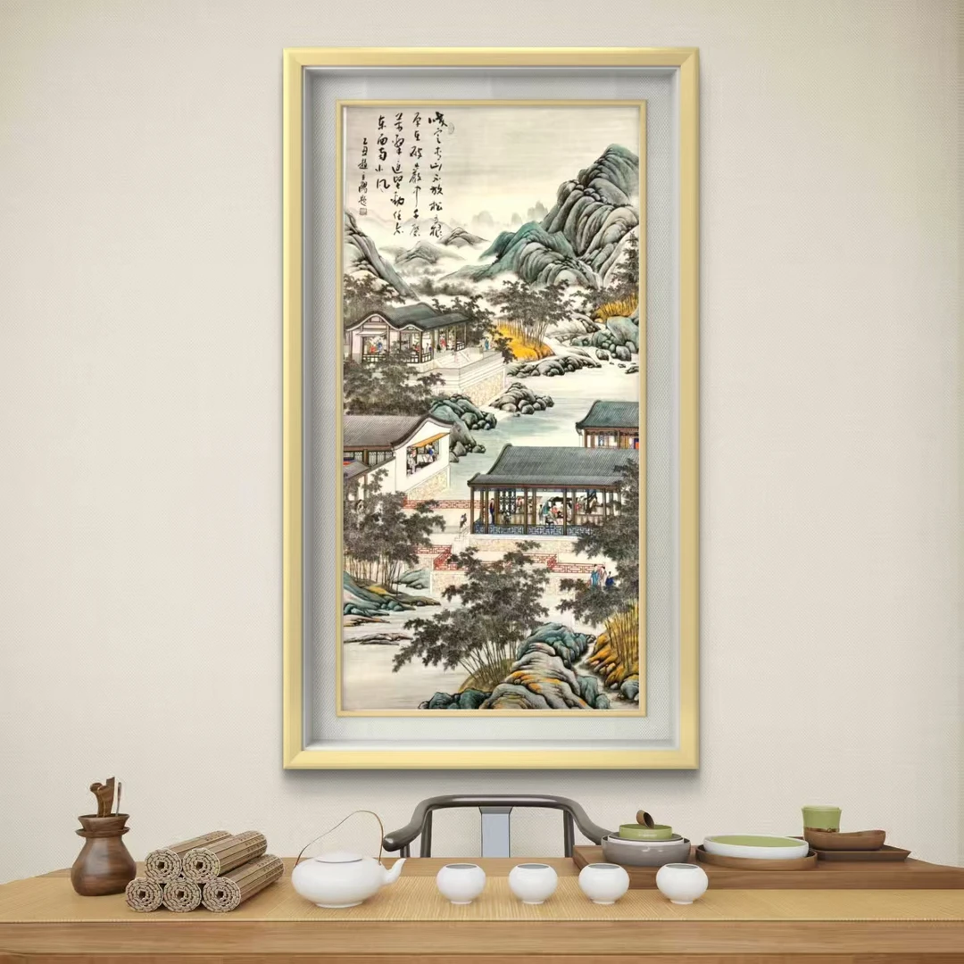 赵立鹤-竹馆清宴.138**68.国画