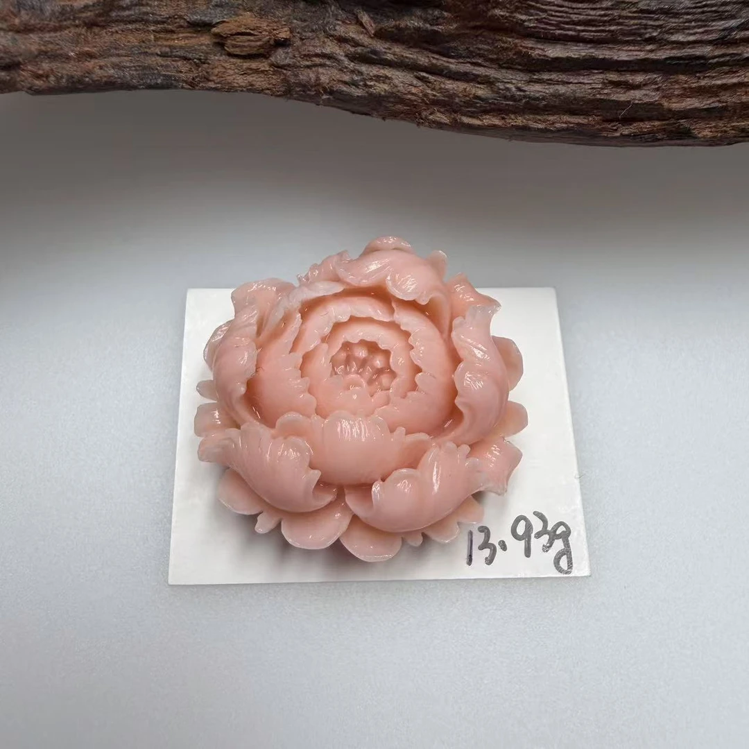 天然momo红珊瑚 牡丹13.93g /-16058