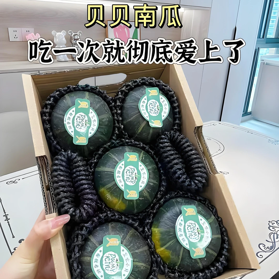 （京美）板栗贝贝南瓜 1800g/6个