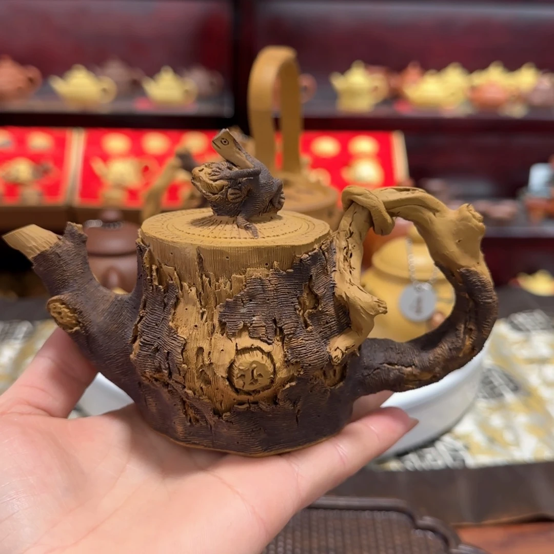 【闪购商品】紫砂茶壶建*哥枯木蜥蜴
