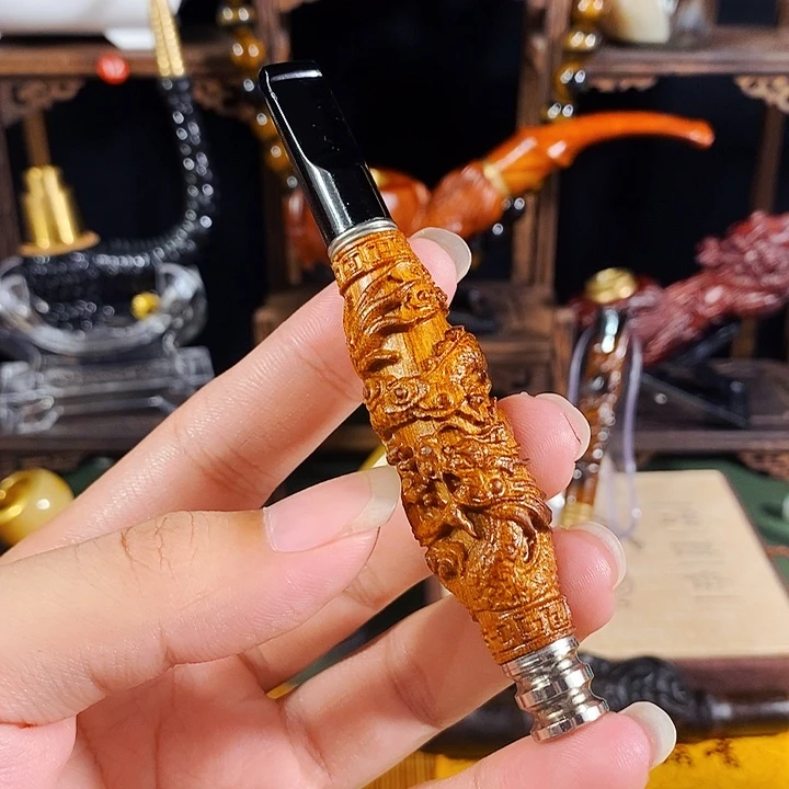 高端定制金丝楠烟嘴