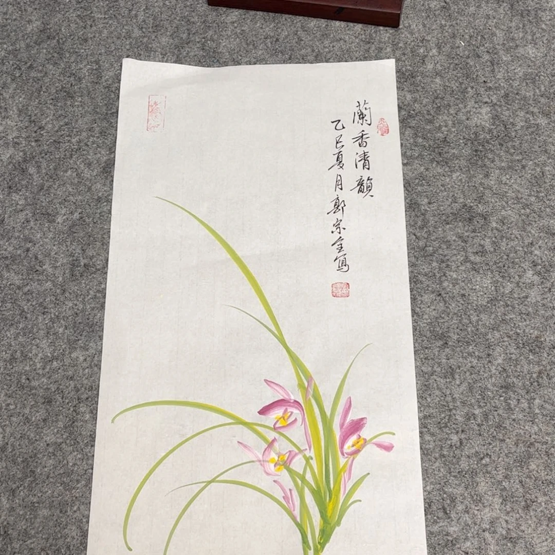 国画12.6纯手绘无边框作品