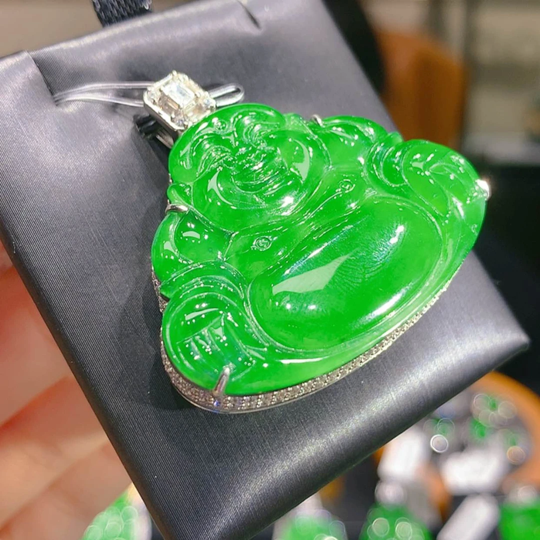 【闪购商品】翡翠颈饰银S925镶嵌8柒姐