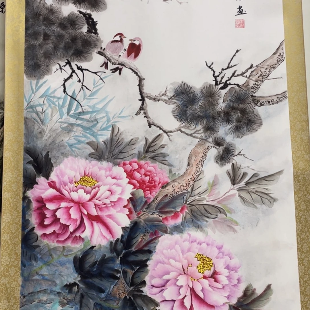 国画老师手笔手绘作品y