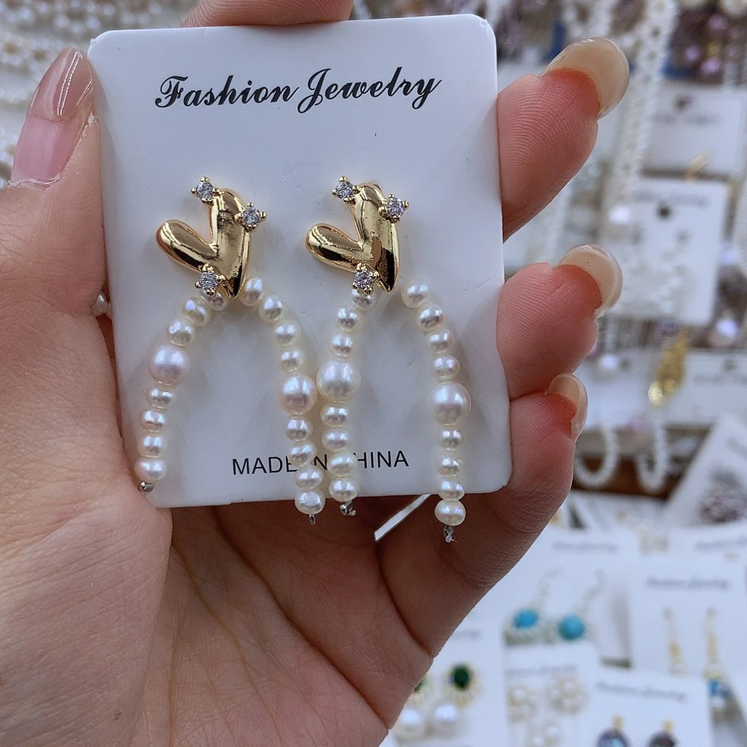 项链银S925镶嵌淡水珍珠