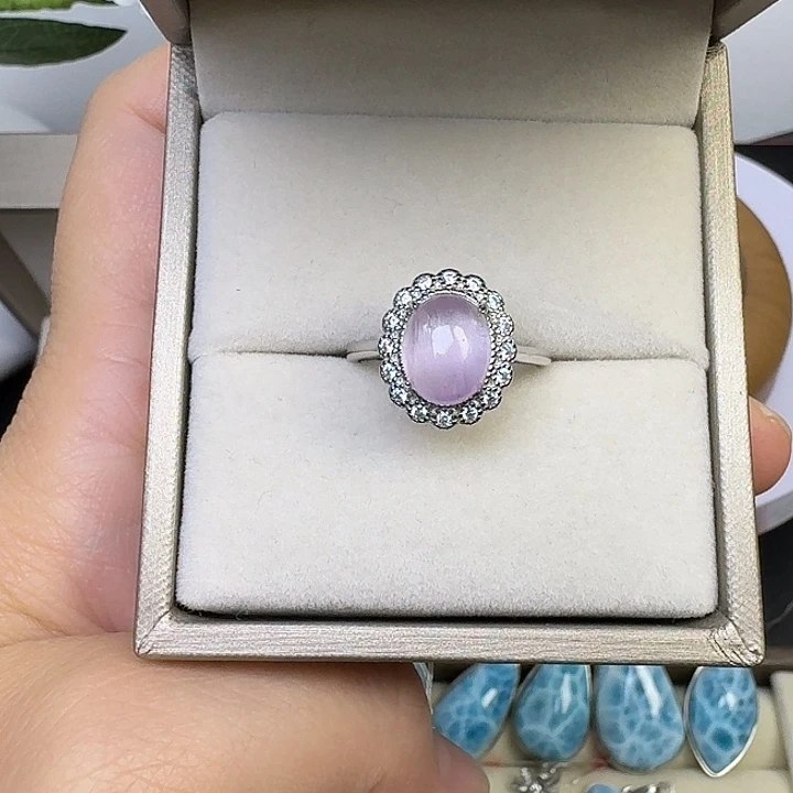 银S925镶嵌烟晶戒指