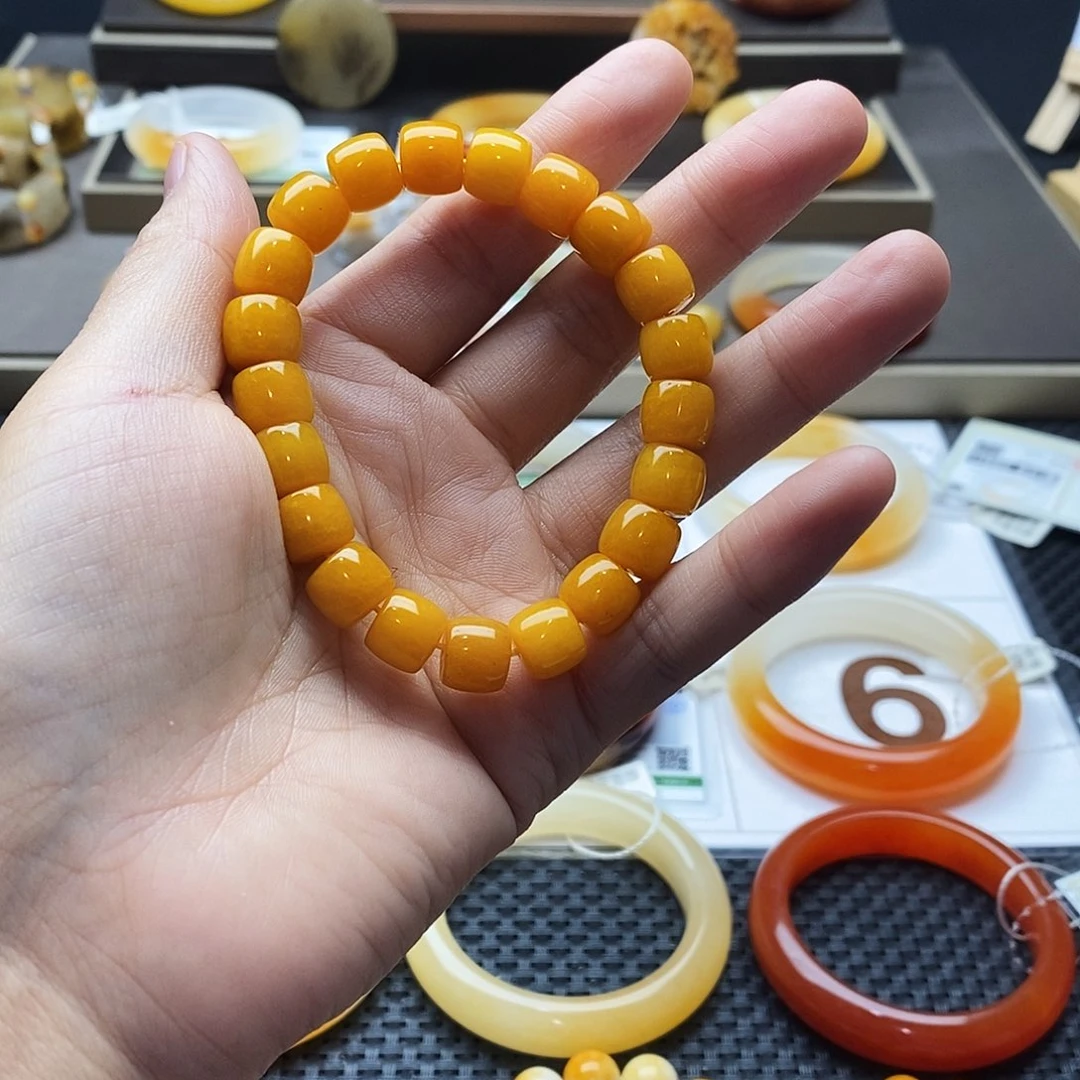 石英质玉（黄龙玉）未镶嵌手镯