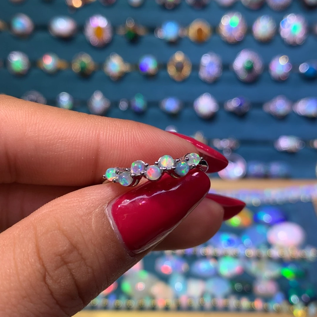 金***金欧泊银S925镶嵌戒指款