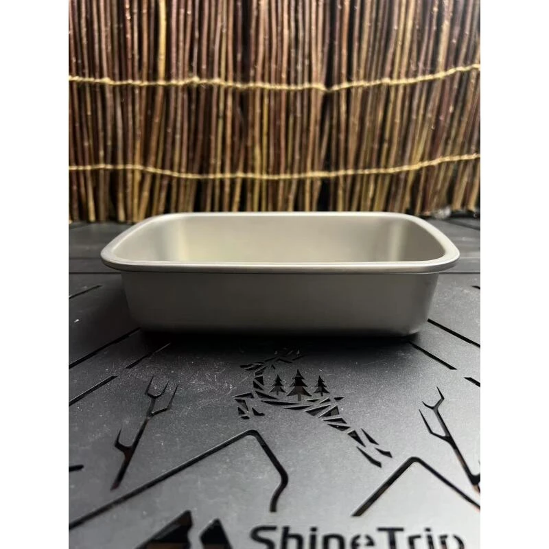 孤品 钛 长方形芝士盘蒸盘 4.5cm*18.5cm*12cm