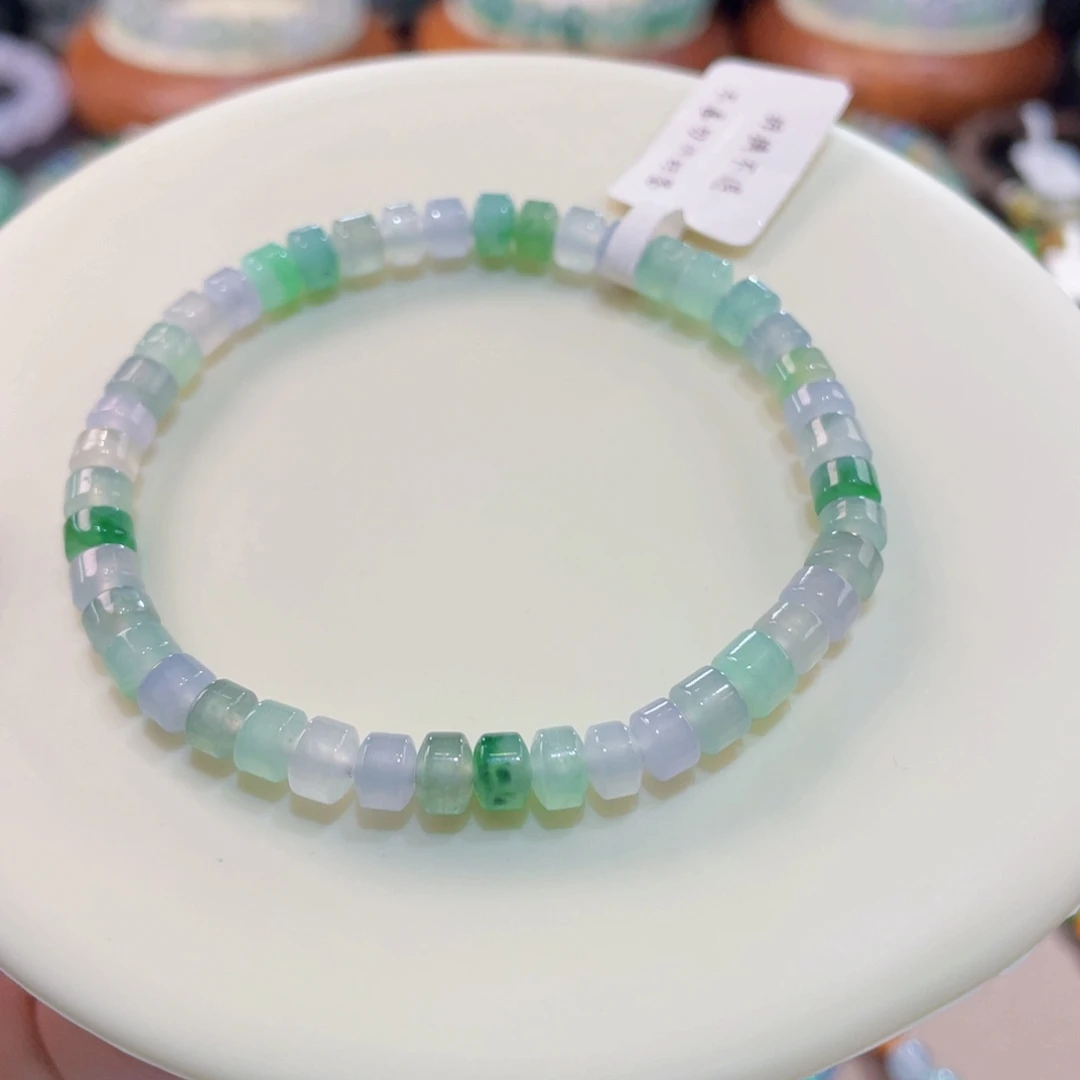 未镶嵌手链翡翠清新多宝桶珠