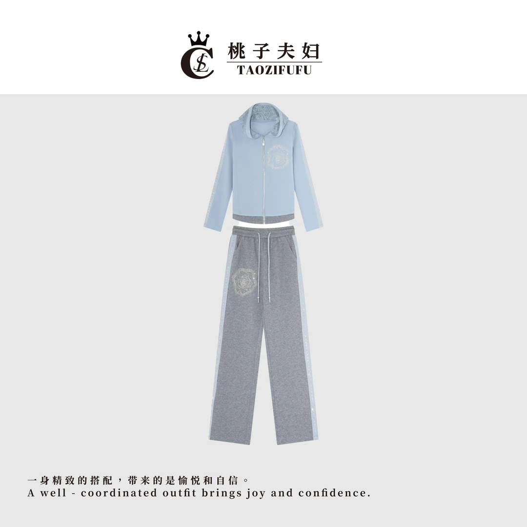 【TAOZIFUFU/潮品设计】B79607新款运动时尚百搭套装