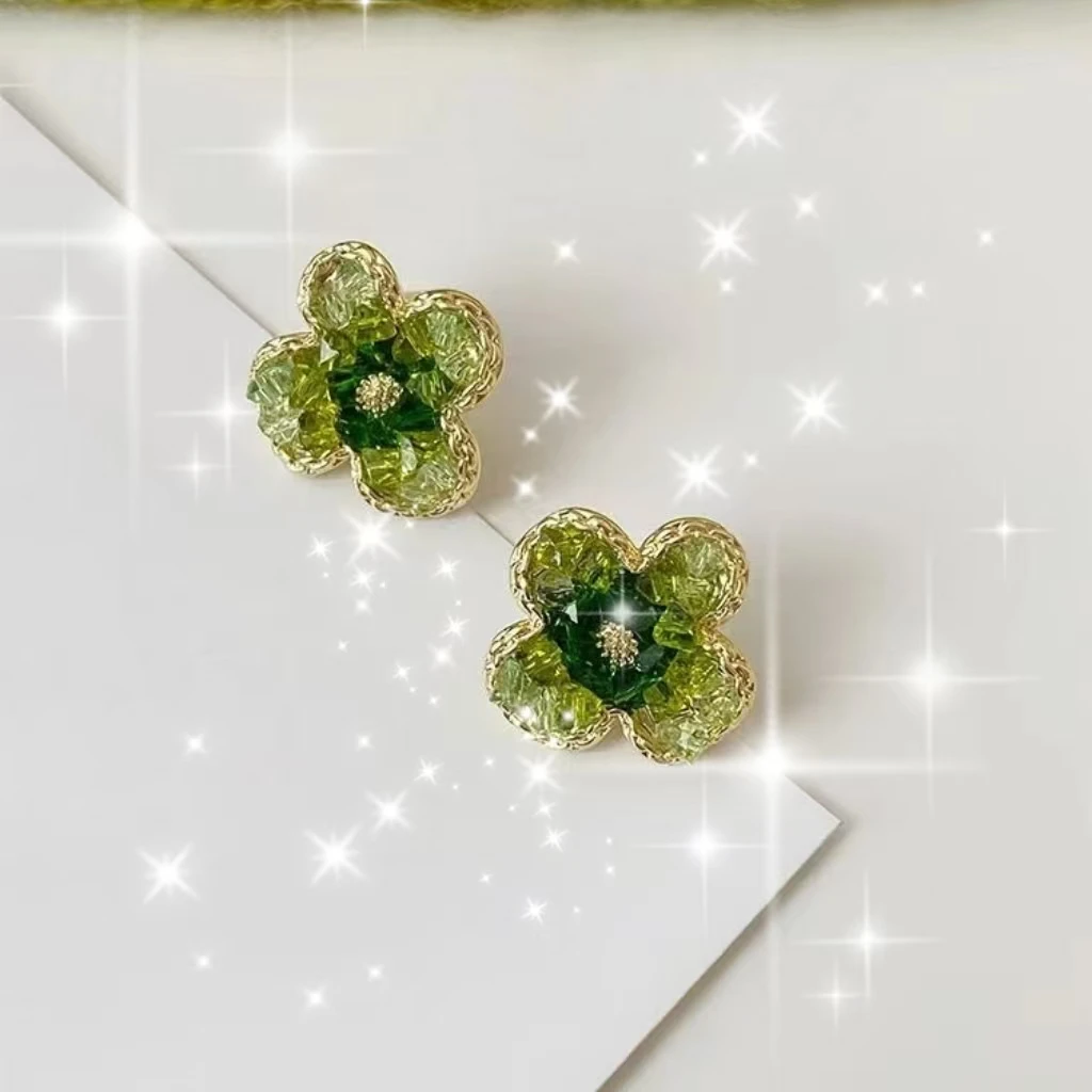 铜合金锆石耳饰 清新显白沙糖耳钉