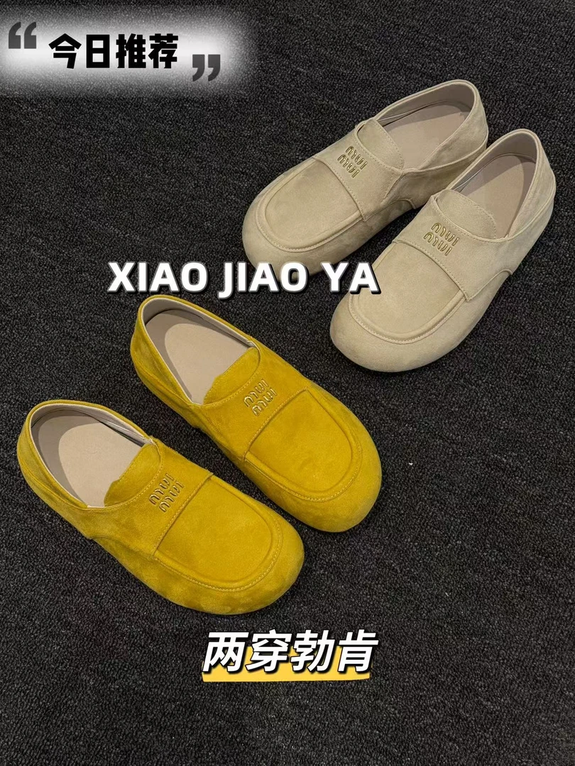 现现XIAOJIAOYA—618【豆豆鞋】“复古风两穿勃肯鞋”（跟高3）6219