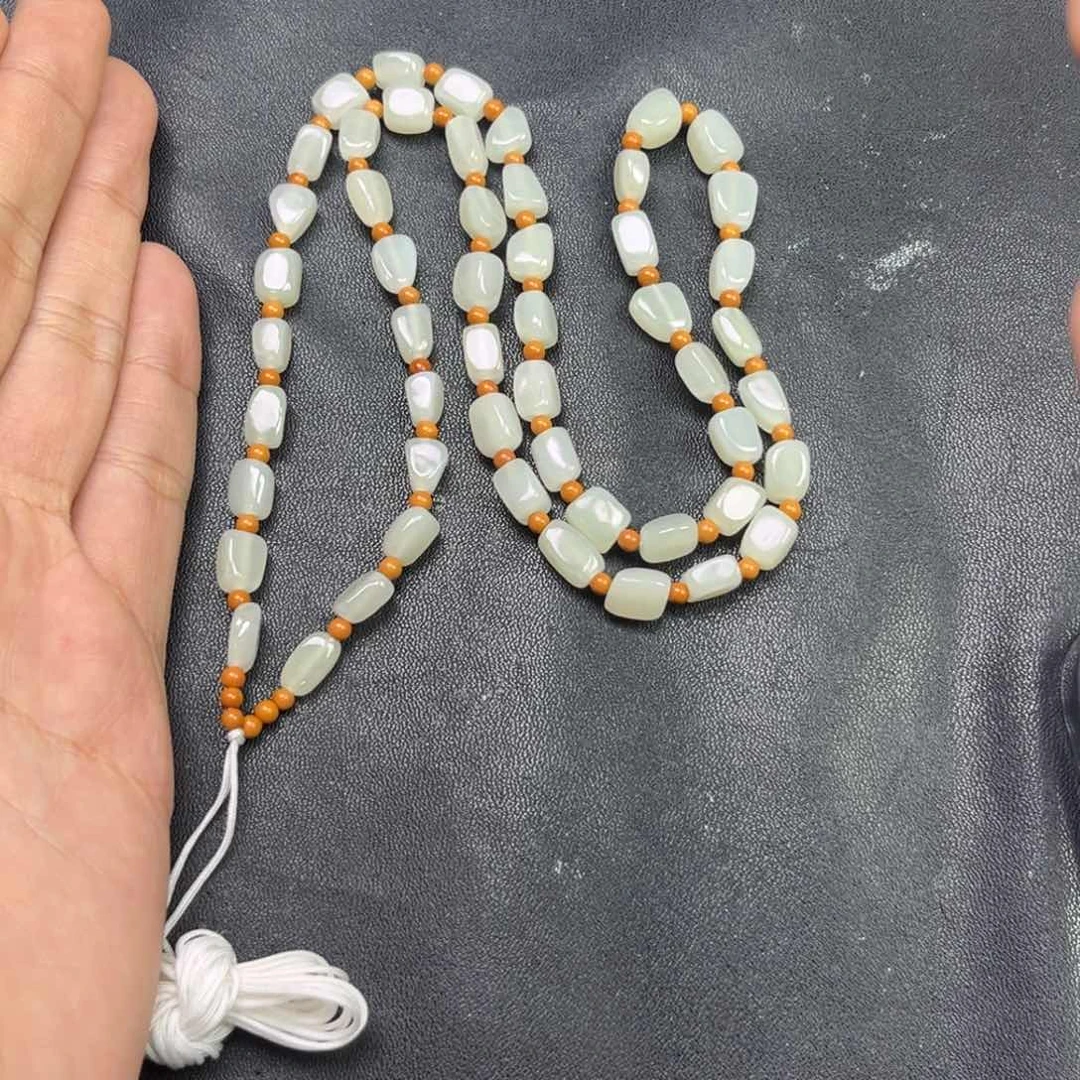 和田玉颈饰未镶嵌多样性钢板料随型链子