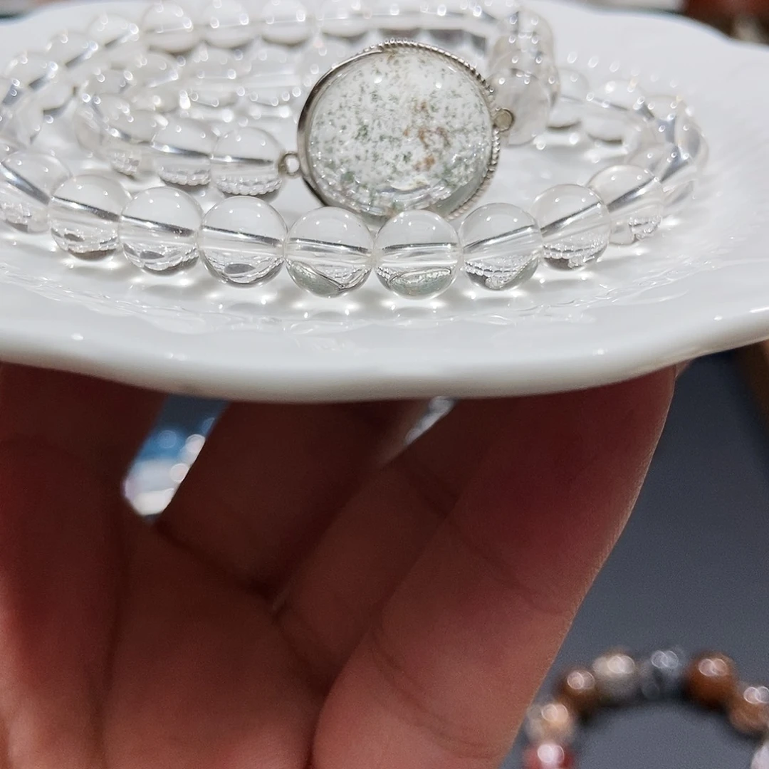 水晶手链银S925镶嵌水晶8
