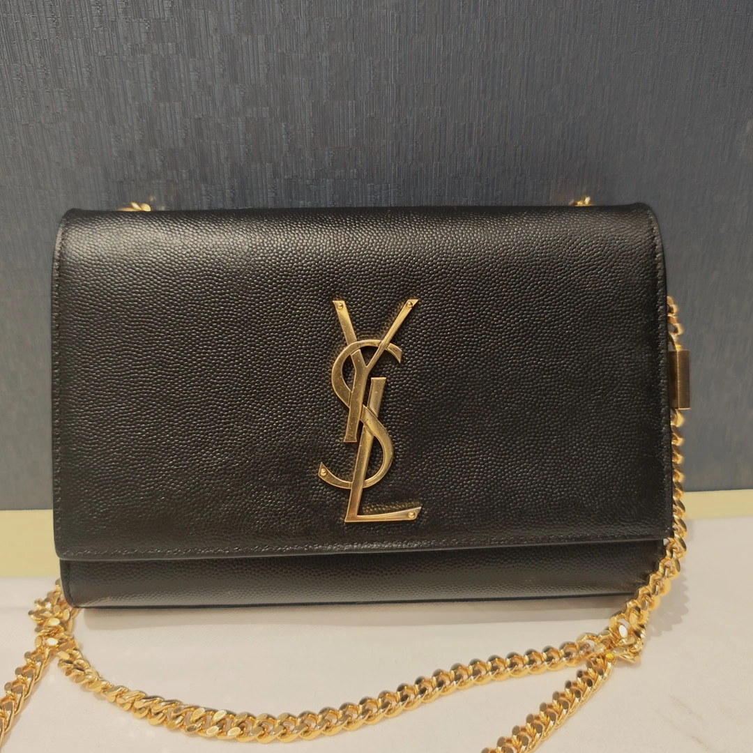 95新 YSL/圣罗兰 圣罗兰黑色斜挎包 yy1603 0456