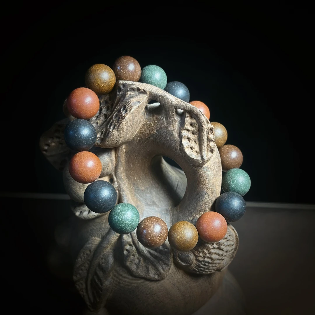 非金属珐琅手链 五行合香珠