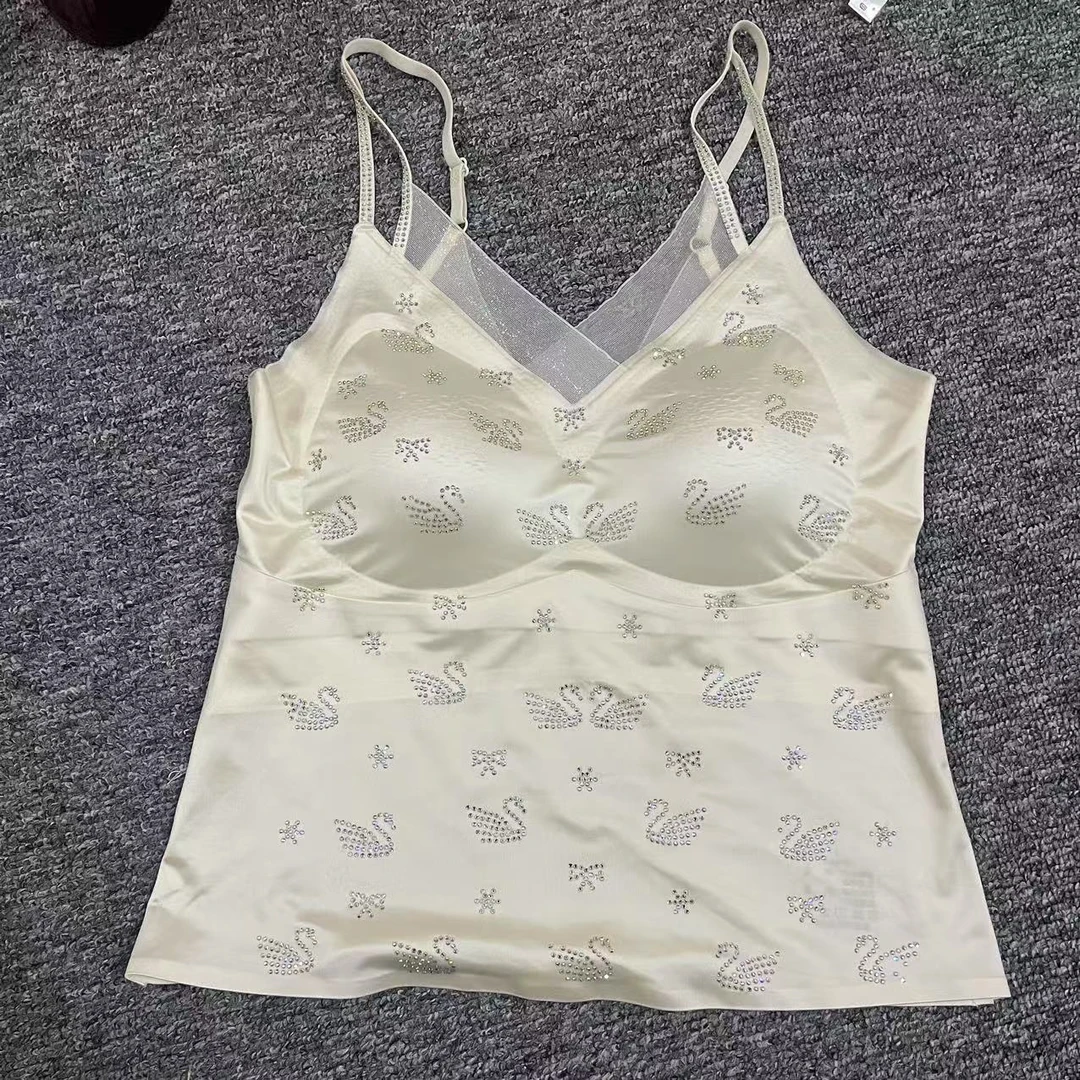 韩版时尚烫钻美背X-030