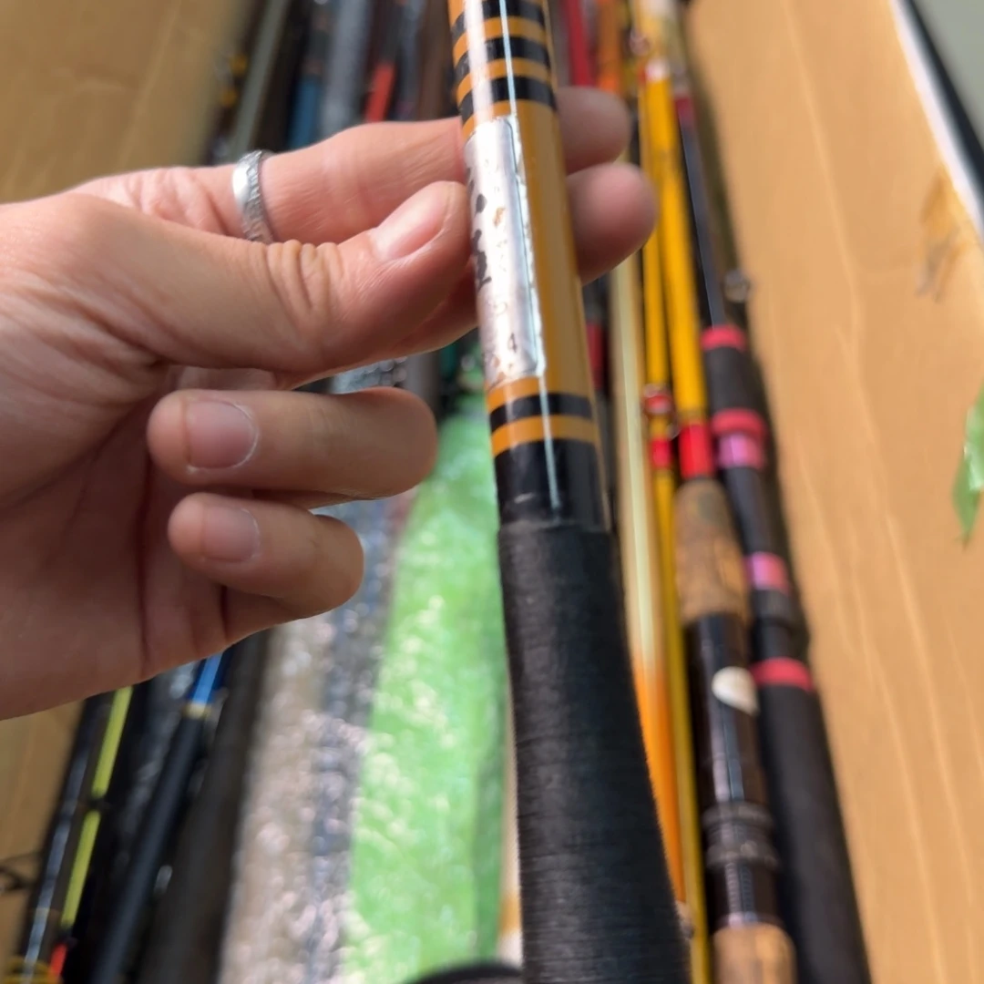 老***翁钓鱼竿孤品微瑕疵