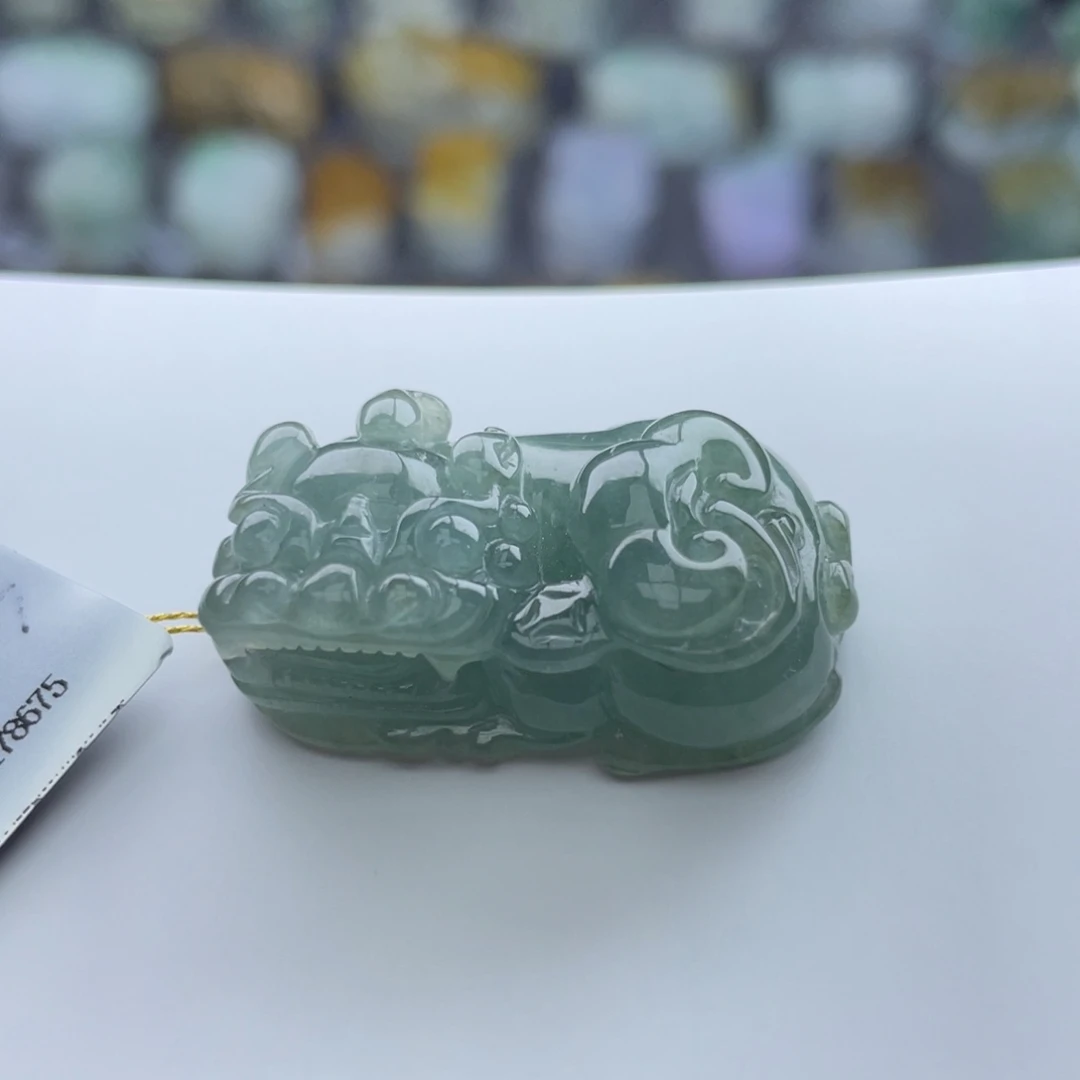 翡翠未镶嵌颈饰貔貅017