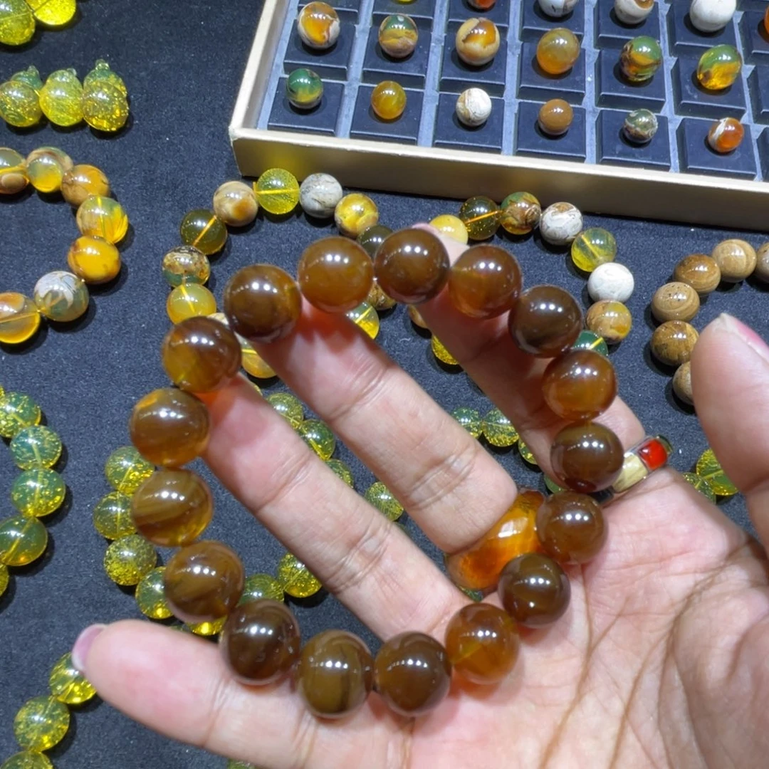 手链琥珀未镶嵌蜜蜡12