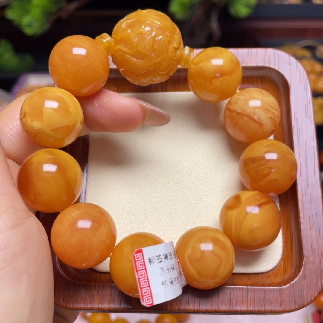 蜜蜡手链未镶嵌手串